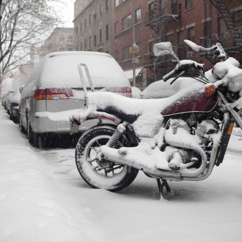 Motorradfahren im Winter