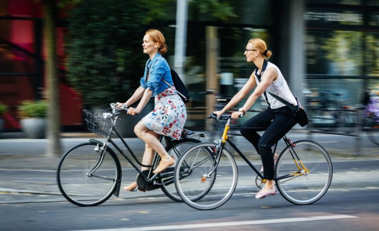 Radfahrer im Straßenverkehr