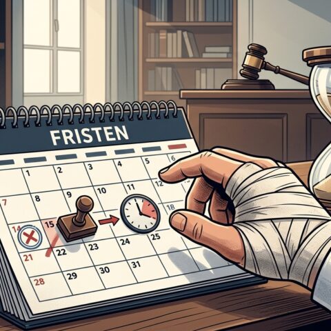 Fristversäumnis bei Verletzung