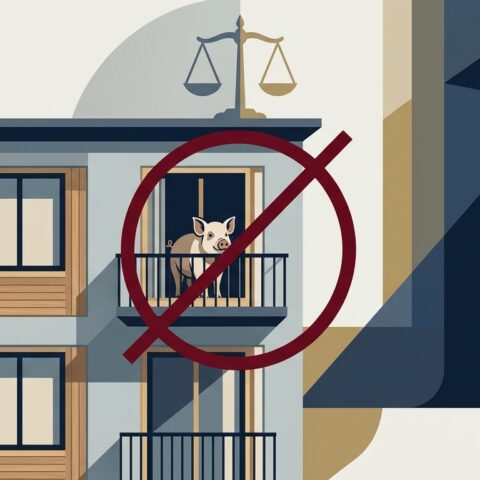 Urteil zu Minischwein in Wohnung-(KI-generiertes Bild)