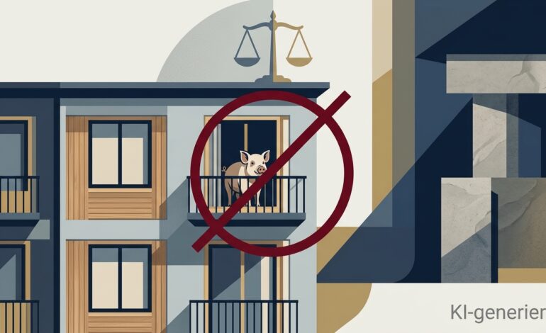 Urteil zu Minischwein in Wohnung-(KI-generiertes Bild)