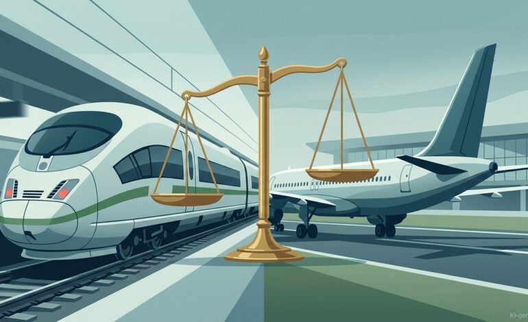 Rail & Fly: Urteil zu Verspätungen-(KI-generiertes Bild)